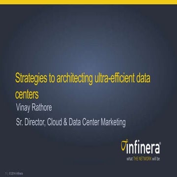 Strategies to architecting ultra-efficient data centers