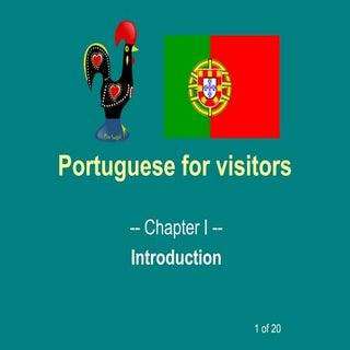 Portuguese for Visitors - Chapter1