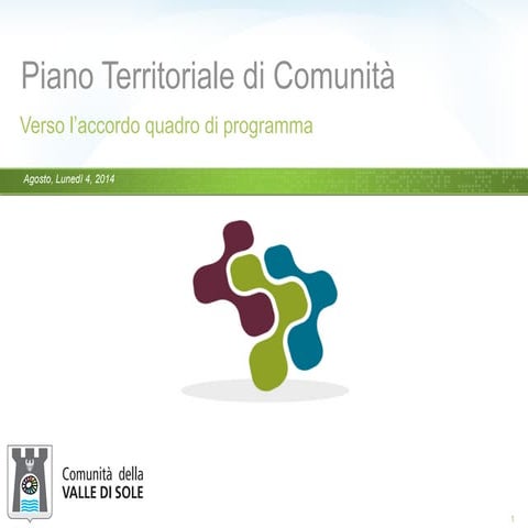 Piano Territoriale della Comunità della Valle di Sole