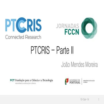 Jornadas 2015: PTCRIS: Parte II