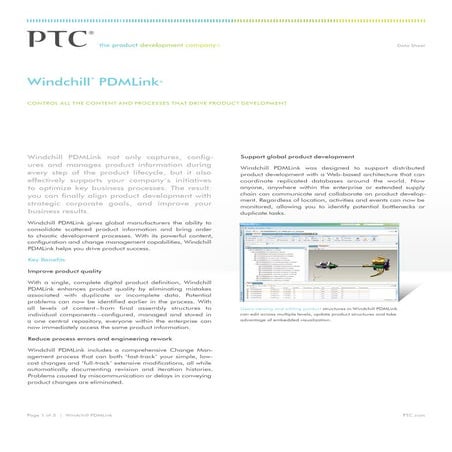 PTC Windchill PDMLink Data Sheet – Streamlining Product Data Management.pdf