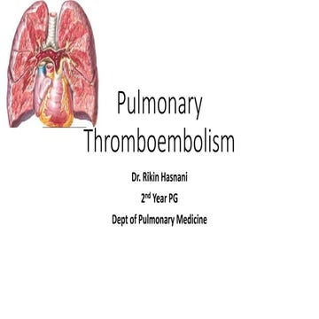 Pulmonary thromboembolism