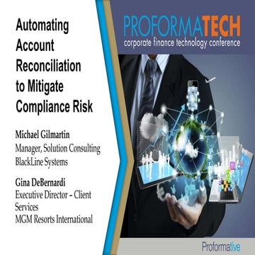 Automating Account Reconciliations to Mitigate Compliance Risk