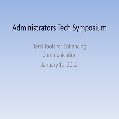 Tech Tools for Enhancing Communication