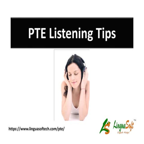 Pte listening tips