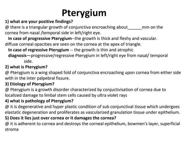 Pterygium | PPTX