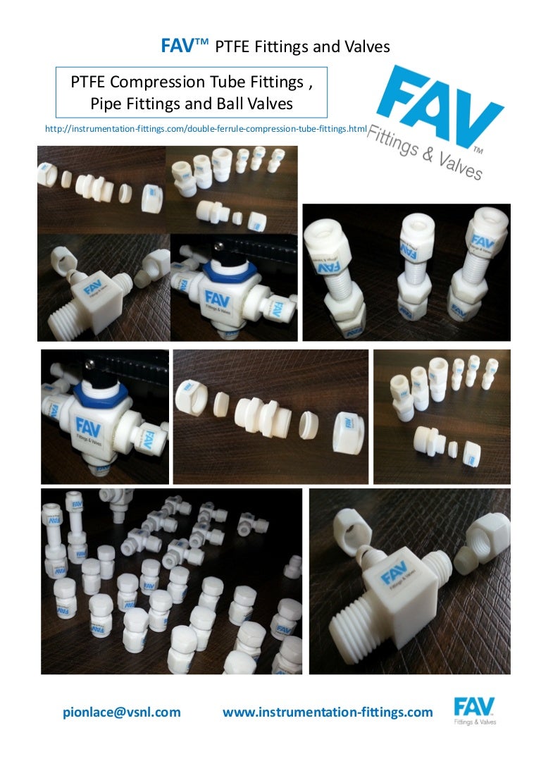 PTFE Compression Tube Fittings