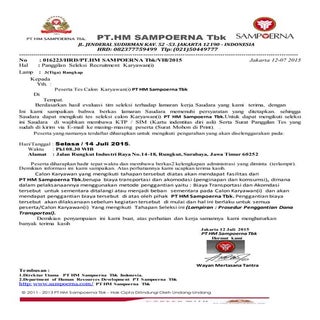 Awas penipuan mengatasnamakan Pt hm...