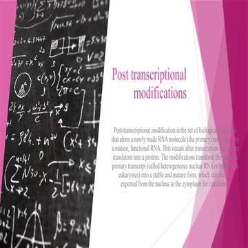 post translational modifications of protein | PPTX