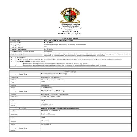 Ptm 3010 course handbook k 2014