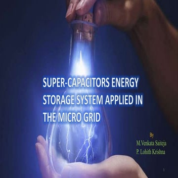 Super Capacitors Energy Storage System Applied in the Micro Grid