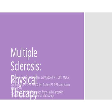 Pt Multiple Sclerosis Pptx Pptx