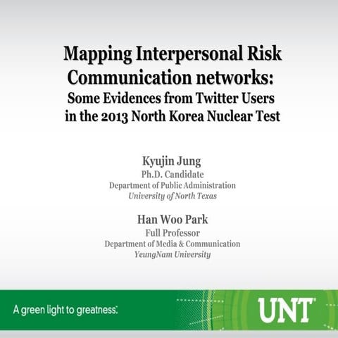 Mapping Interpersonal Risk Communication networks:  Some Evidences from Twitt...