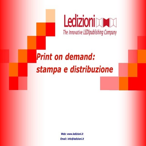 Print on demand: stampa e distribuzione