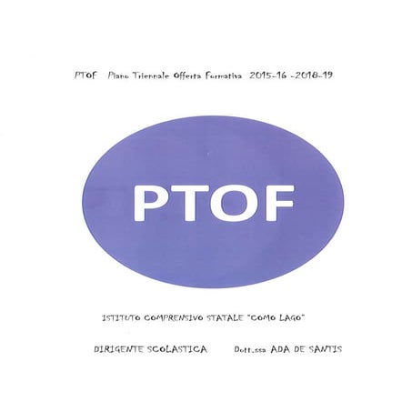 P.T.O.F. Istituto Comprensivo Como Lago