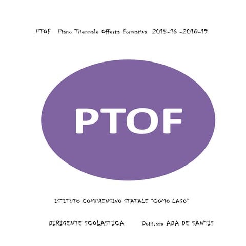 P.T.O.F. Istituto Comprensivo Como Lago