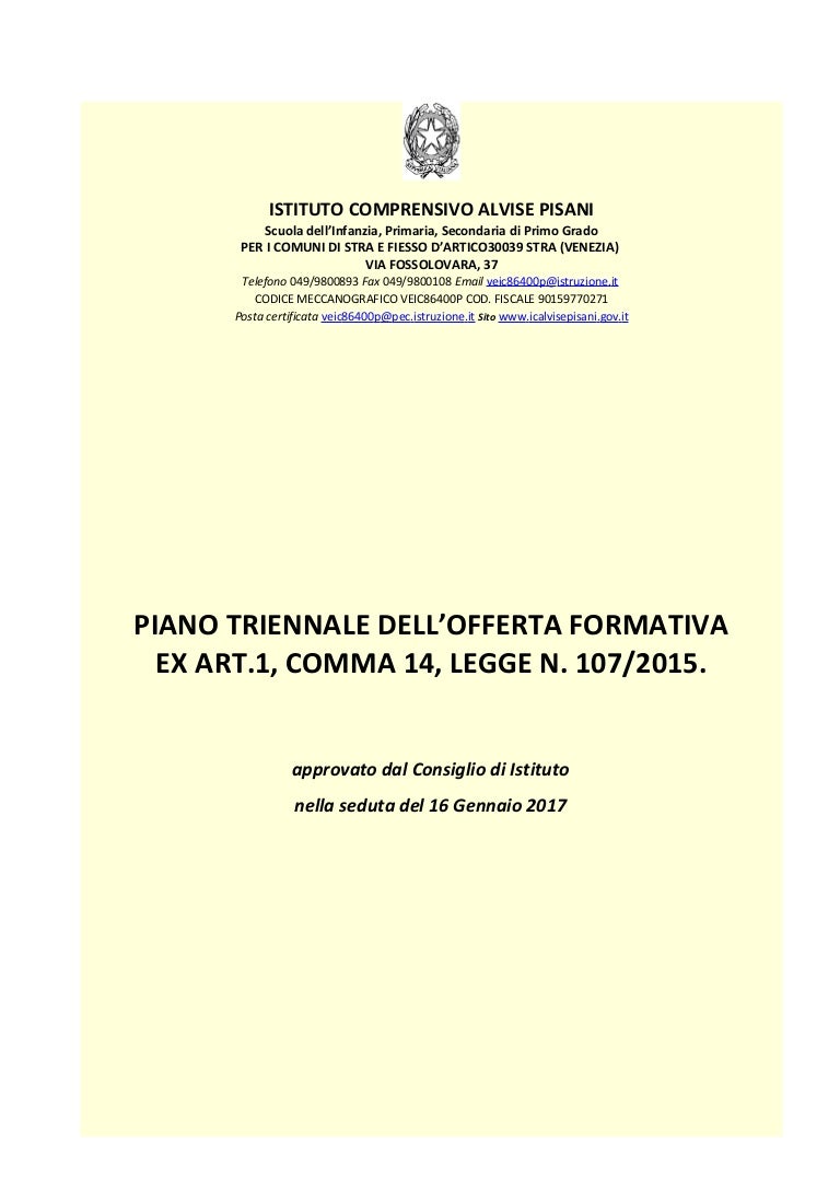 Ptof Pisani 2016 17