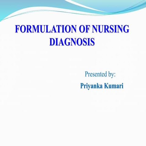 formulation of nsg dianosis