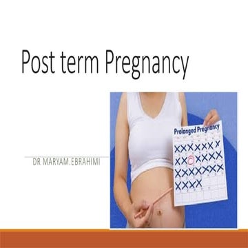 Postterm pregnancy | PPTX