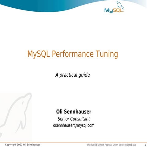 MySQL Performance Tuning | PDF | Databases | Computer Software and ...