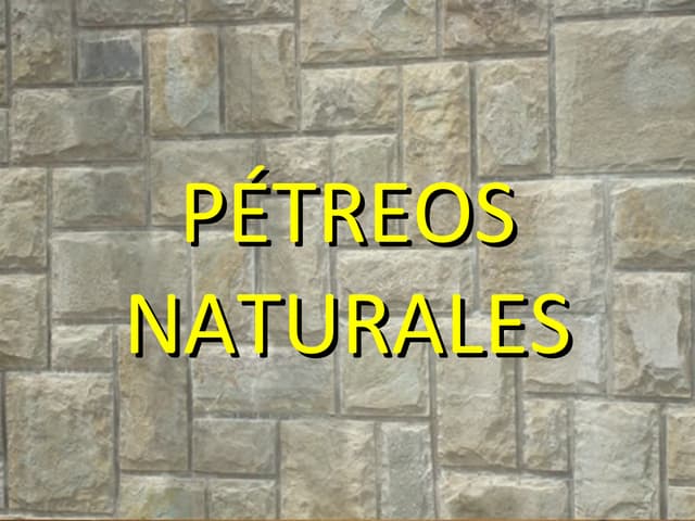 Pétreos naturales 2012