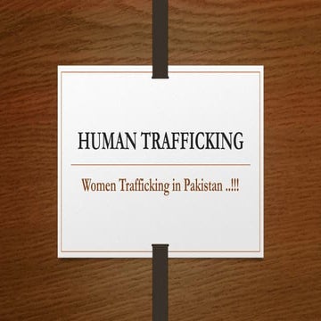 Human Trafficking
