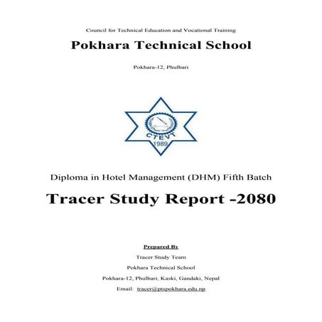 Pokhara Technical School Tracer Study Report -2080 | PDF