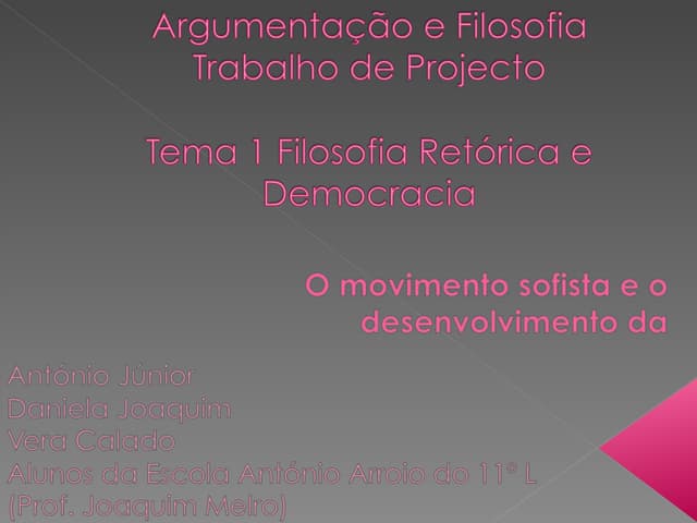 Argumentação e Filosofia- Tema 1 Fi...