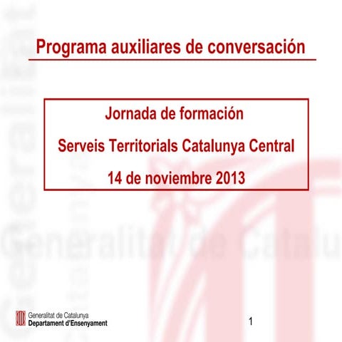 formació i seguiment auxiliars 2013 14
