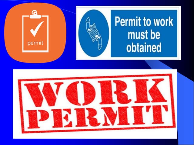 Work permit of fire and safety engineering