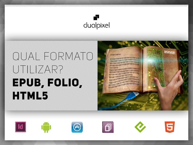 Qual formato utilizar? EPUB, Folio ...