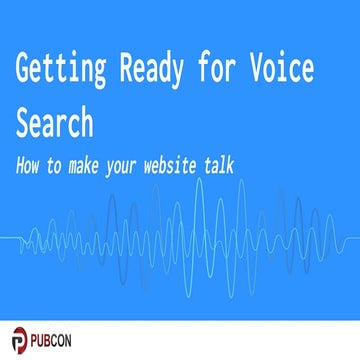 Getting ready for Voice Search
