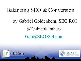 SEO & CRO Problems - Pubcon Las Vegas 2010