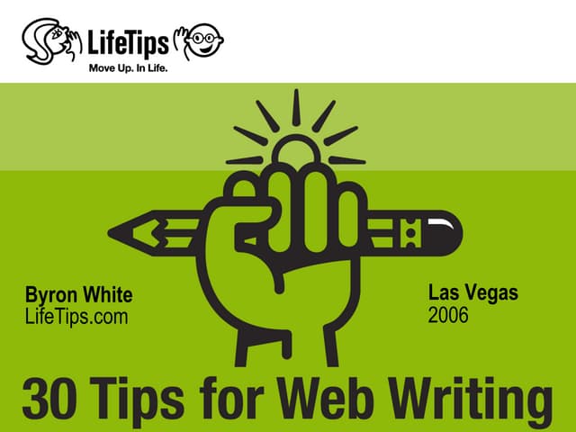Writing for the web,  Pub Con 2006