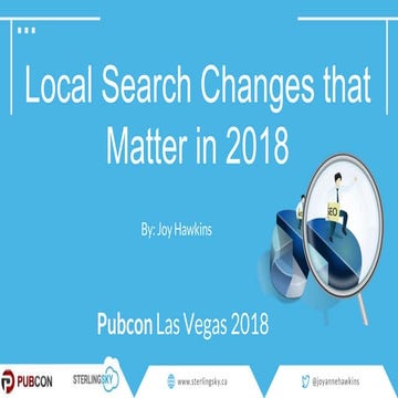 Local Search Changes That Matter in 2018