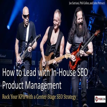 Pubcon 2023 - In-House SEO Product Management