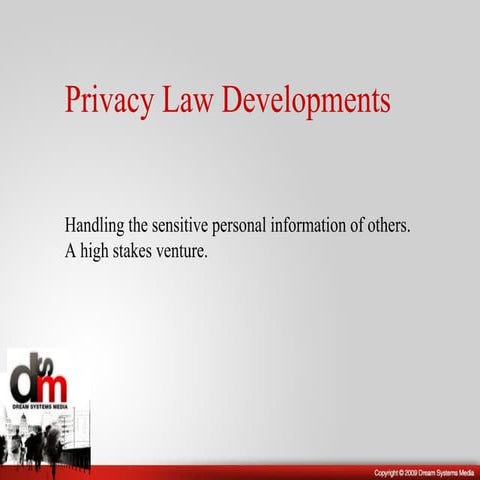 Pubcon Privacy Legal Presentation by David Mink