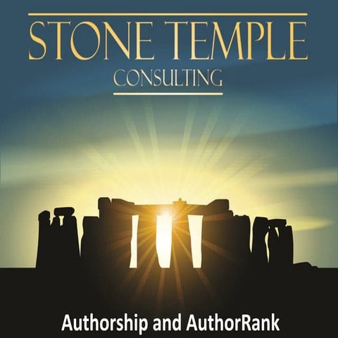 Authorship and AuthorRank