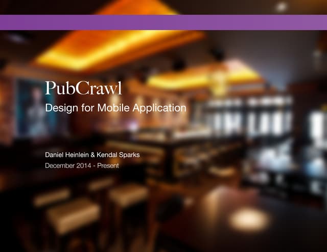 PubCrawl Mobile Application