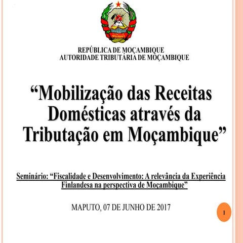 Mobilização das Receitas Domésticas através da Tributação em Moçambique