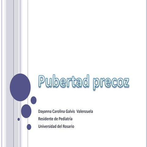 Pubertad precoz