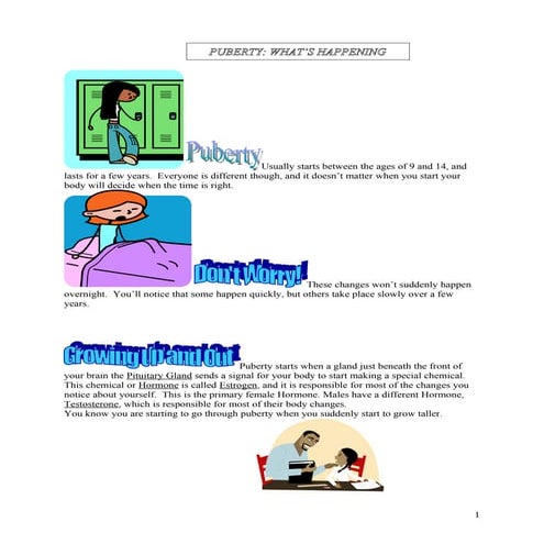 Puberty presentation | PPTX