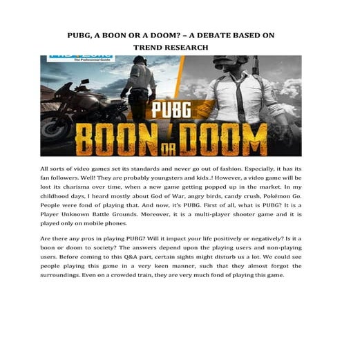 PUBG | PDF