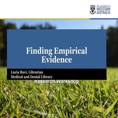 Finding Empirical Evidence, A: Grey Literature