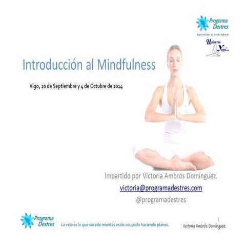 Curso Introducción al Mindfulness - II Edición en Vigo.