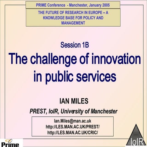 Public Services Innovation