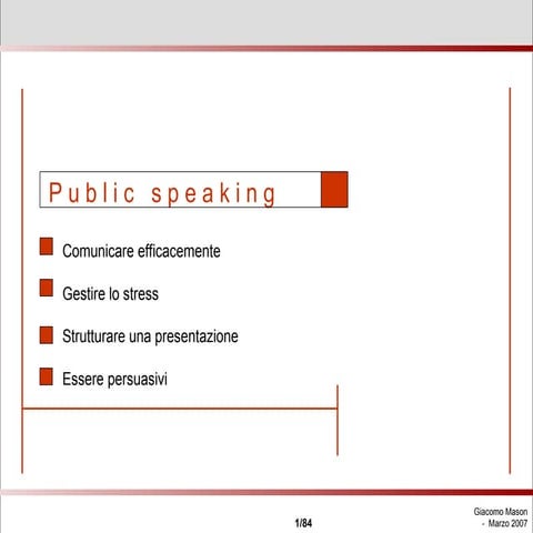 Public speaking