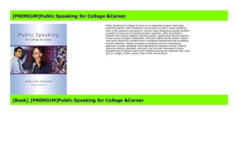 [PREMIUM]Public Speaking for College &amp; Career