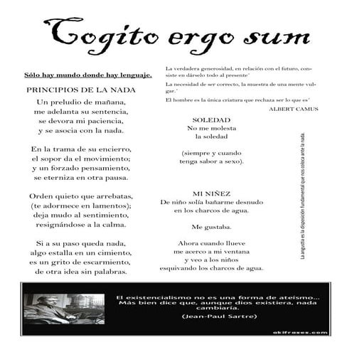 pasquín existencialista 