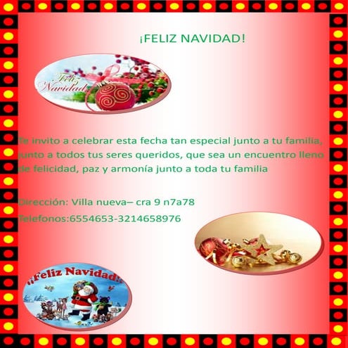 Tarjeta de navidad